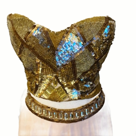 Versace 19.69 Abbigliamento Italia Sequin Embellished Gown Set - Picture 3 of 10